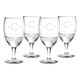 Monogrammed 16 oz. Footed Goblet Glass Set of 4 Image 4 of 9